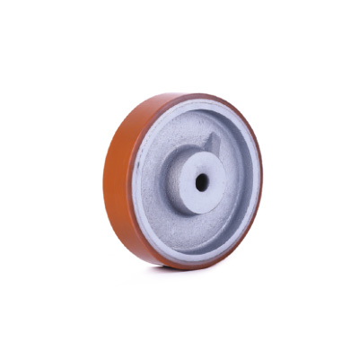 POLYURETHANE WHEELS WITH CAST IRON CENTER